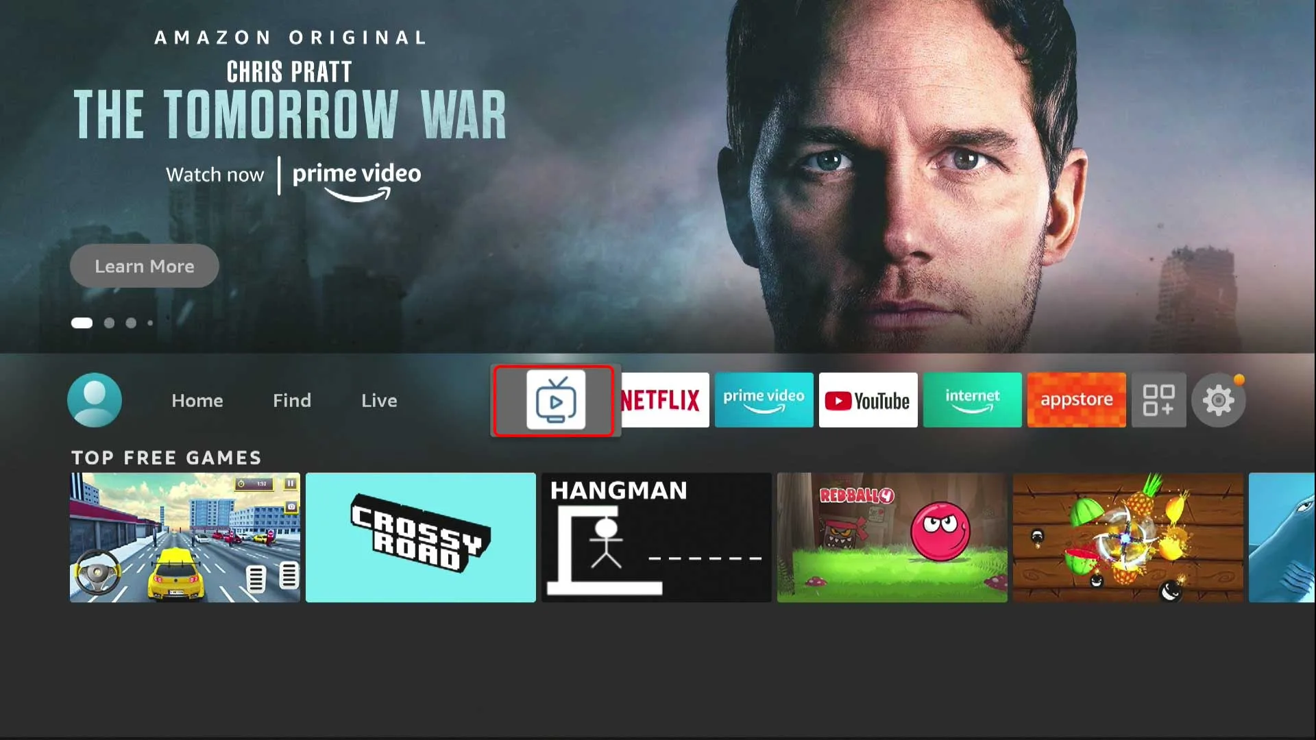 Приложение на домашнем экране